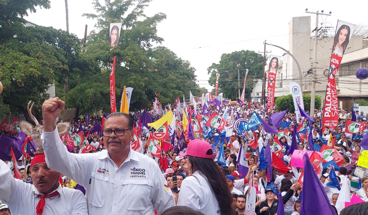 Llego al 2 de junio bien fortalecido; volveré a ganar, asegura Mingo Vázquez al cerrar campaña