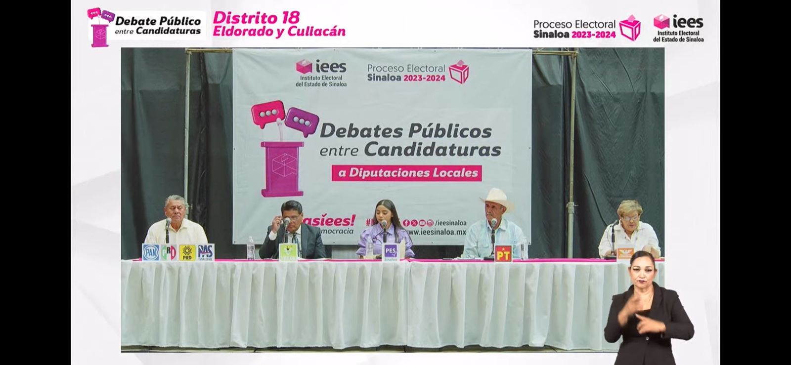 Con ausencia del candidato de Morena, debaten aspirantes a diputación local por el distrito 18