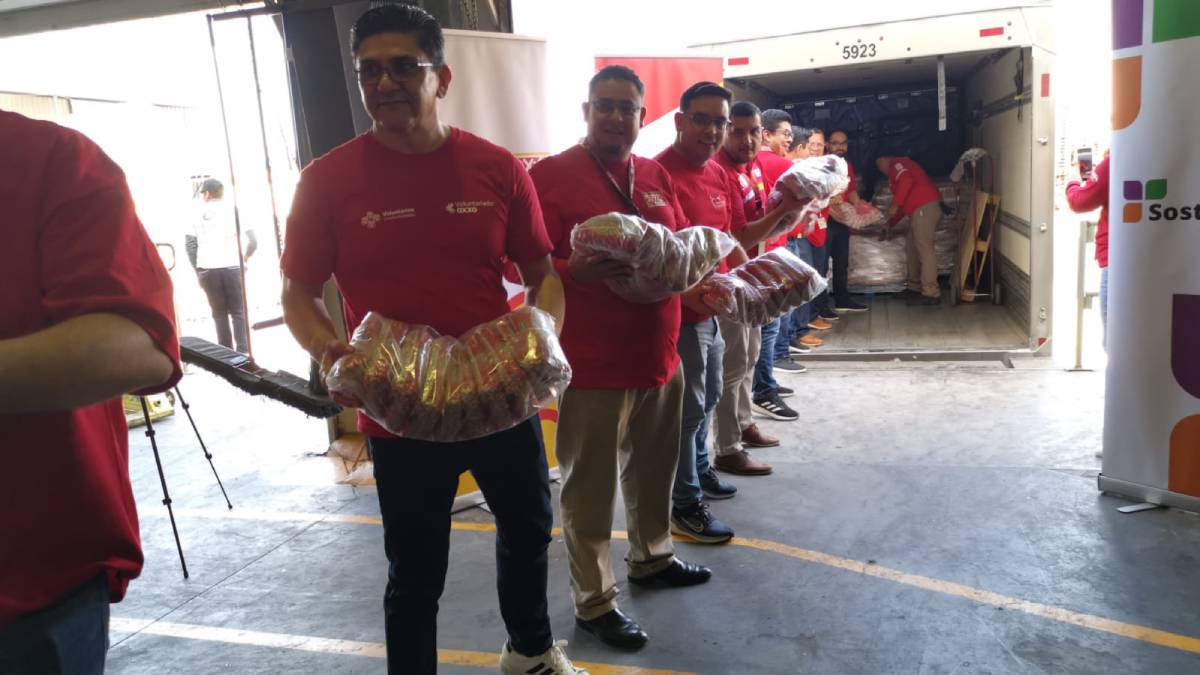 Dona tiendas Oxxo 4 mil kilos de arroz y frijol al Banco de Alimentos en Los Mochis