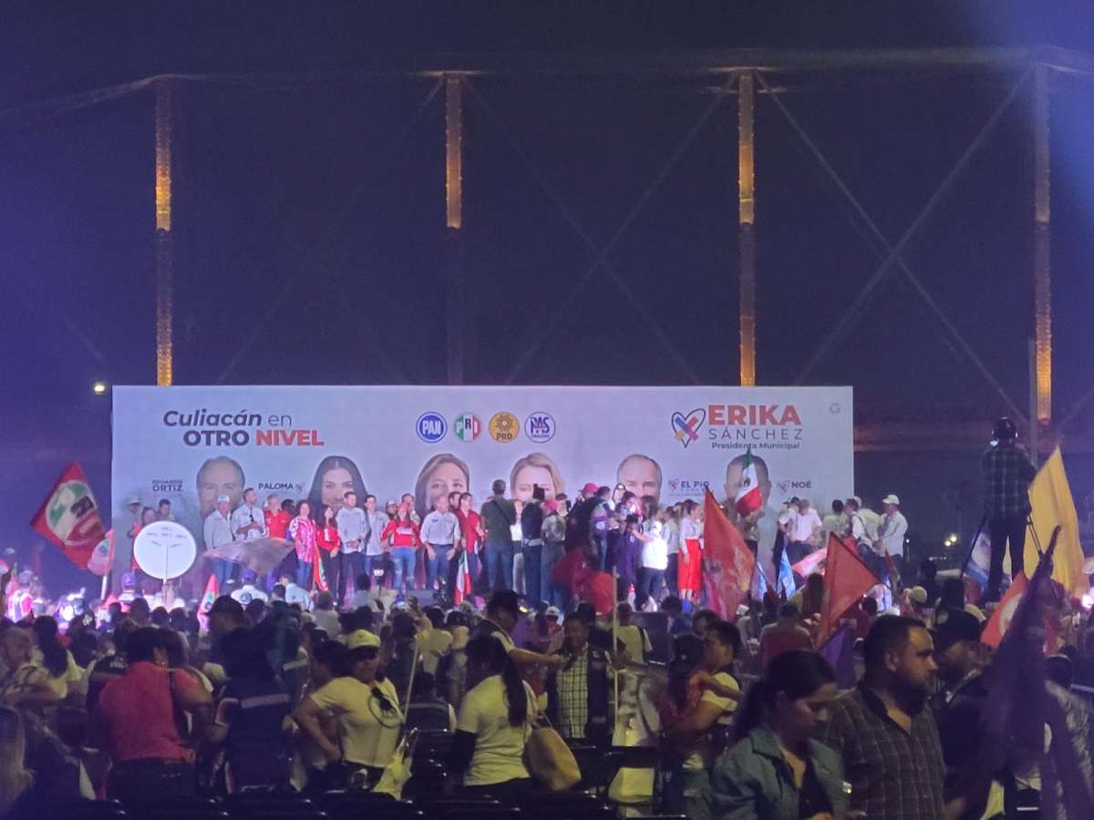 Cierra campaña Erika Sánchez junto a candidatos de la coalición