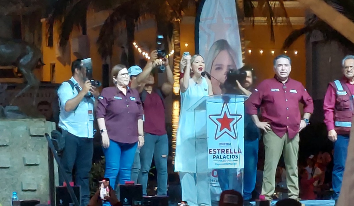 Estrella Palacios cierra campaña a la alcaldía de Mazatlán en Olas Altas y asegura triunfo irreversible
