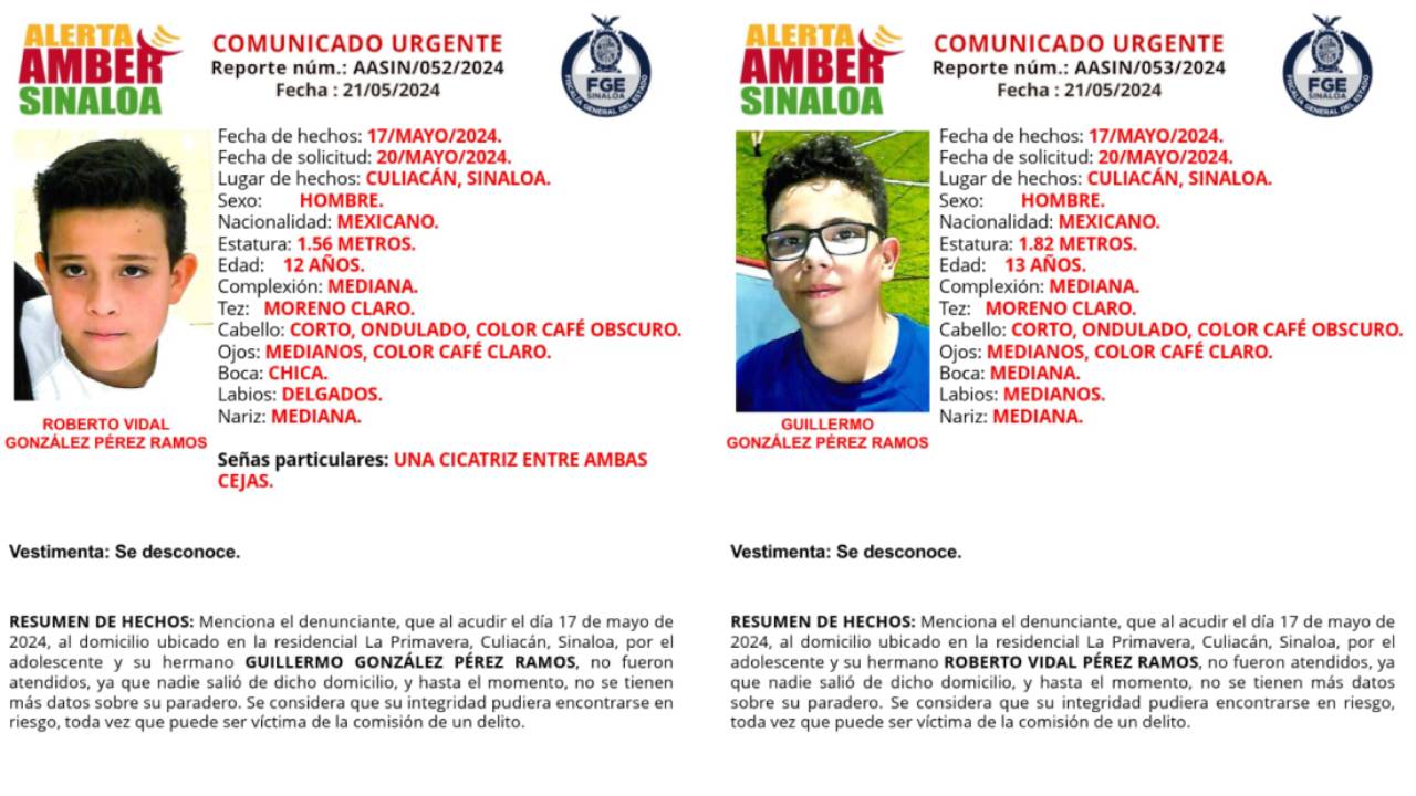 Alerta Amber | Reportan como desaparecidos a dos hermanitos de 12 y 13 años en La Primavera, en Culiacán