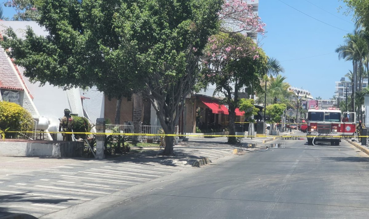 Se registra fuga de gas en un restaurante de hotel en Mazatlán