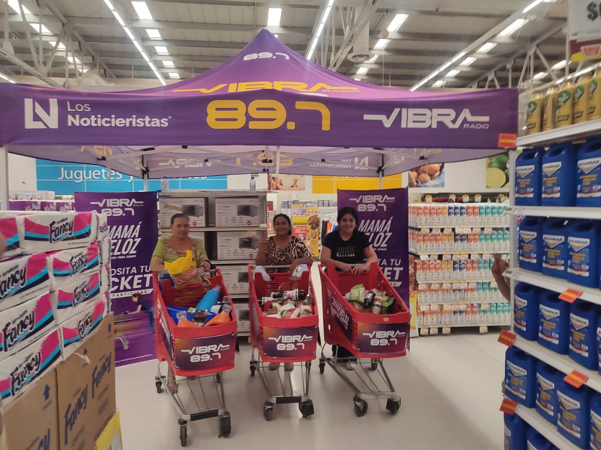 Alma, Verónica y María del Rosario llenaron su carrito de Casa Ley gratis con Mamá Veloz y Vibra Radio Guasave