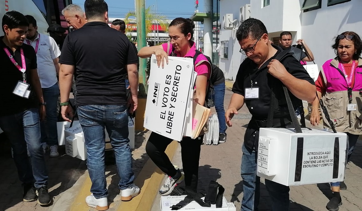 Resguarda Guardia Nacional traslado de paquetes electorales en la zona sur de Sinaloa