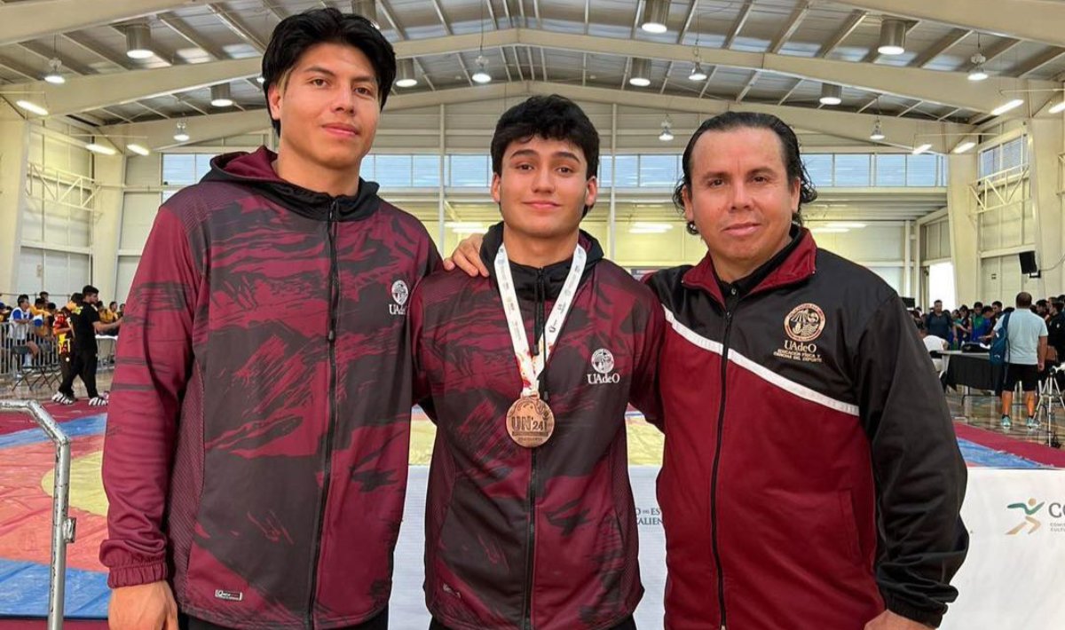 Guasavenses ganan bronce en lucha de Universiada Nacional 2024