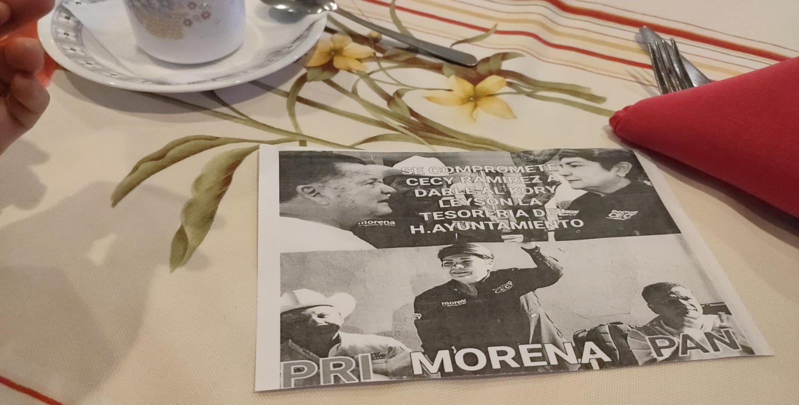Comienza la guerra sucia; tiran panfletos de Cecilia Ramírez en Guasave