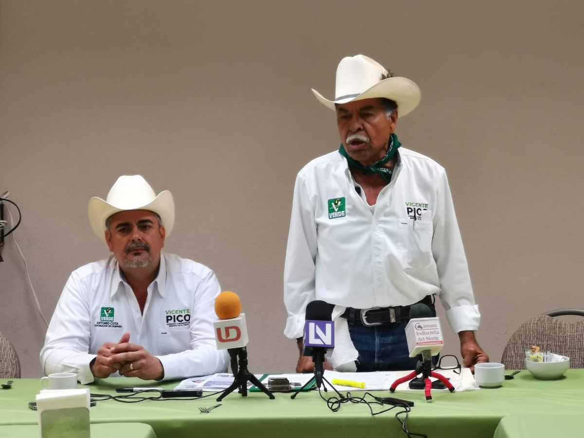 Acusa Vicente Pico al Ayuntamiento de El Fuerte de favorecer el cierre de campaña de Gildardo Leyva