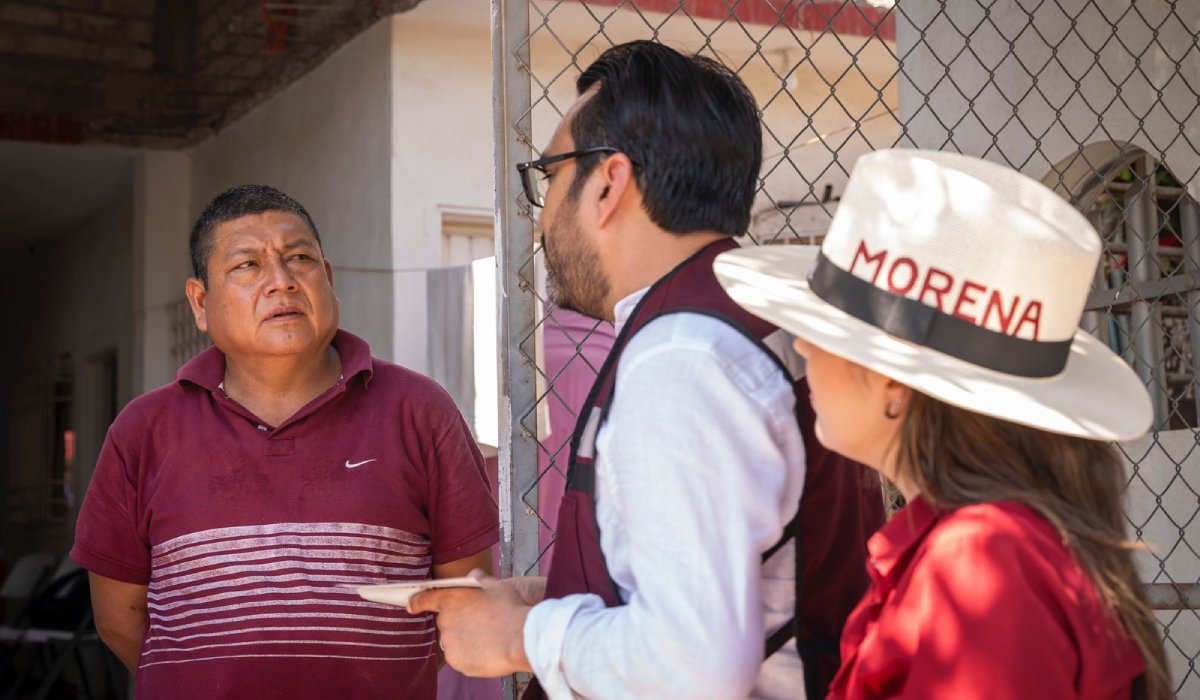 Gámez Mendívil se compromete a reparar calles y remodelar cancha deportiva del sector El Barrio