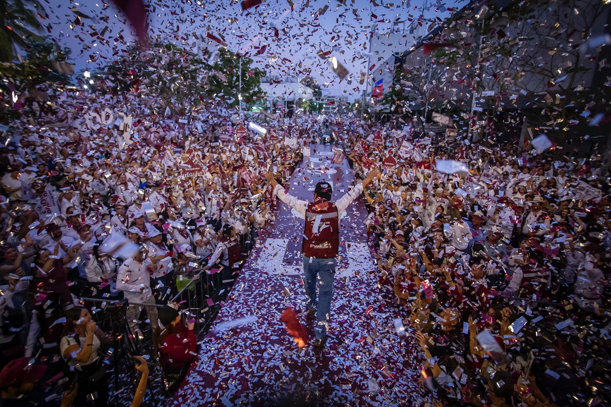 Ante miles de culiacanenses, cierra Juan de Dios Gámez su campaña por la alcaldía de Culiacán