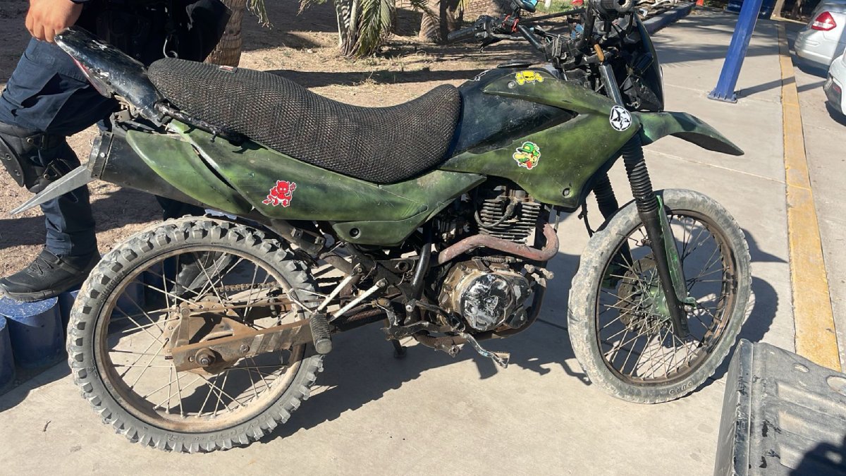 En hechos distintos, detienen policías estatales a un sujeto y recuperan dos motos robadas