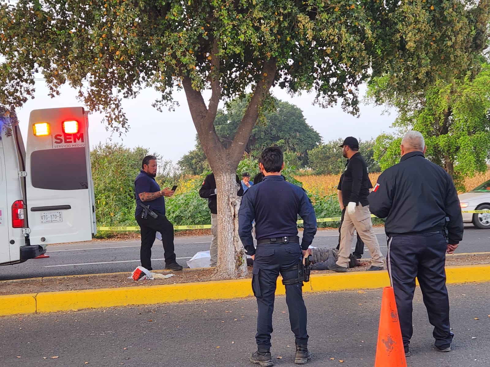 Motociclista muere al chocar contra un árbol, en Navolato… y ¡se roban la moto!