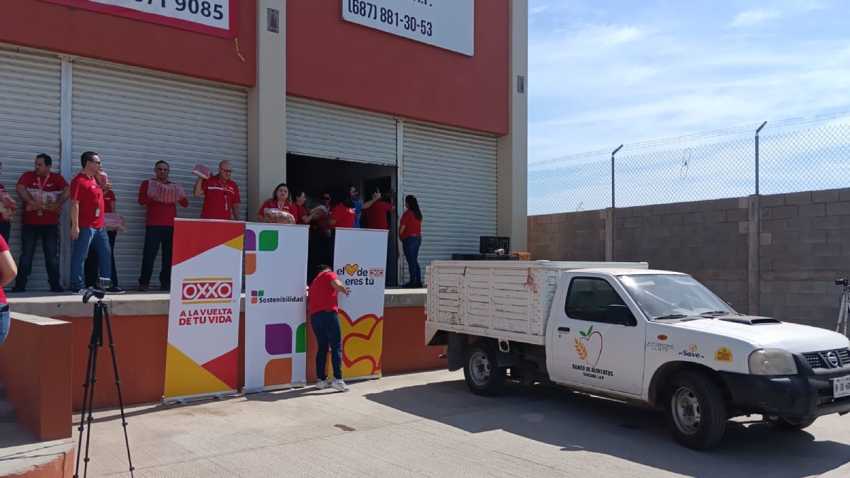 Dona cadena Oxxo 4 toneladas en especie al Banco de Alimentos en Guasave