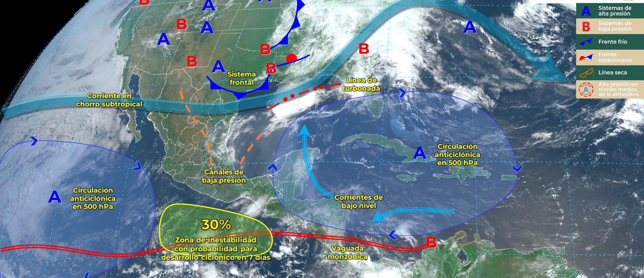 ¡A la espera! Persiste un 30% de posibilidades del inicio de la primera tormenta en el Pacífico