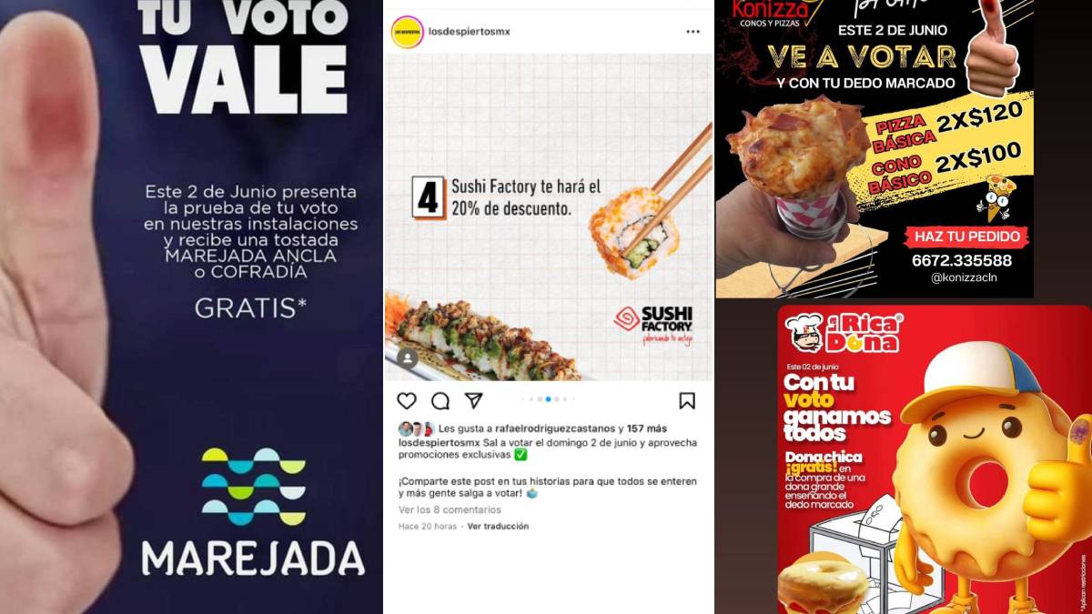 Vota este 2 de junio y aprovecha estas promociones
