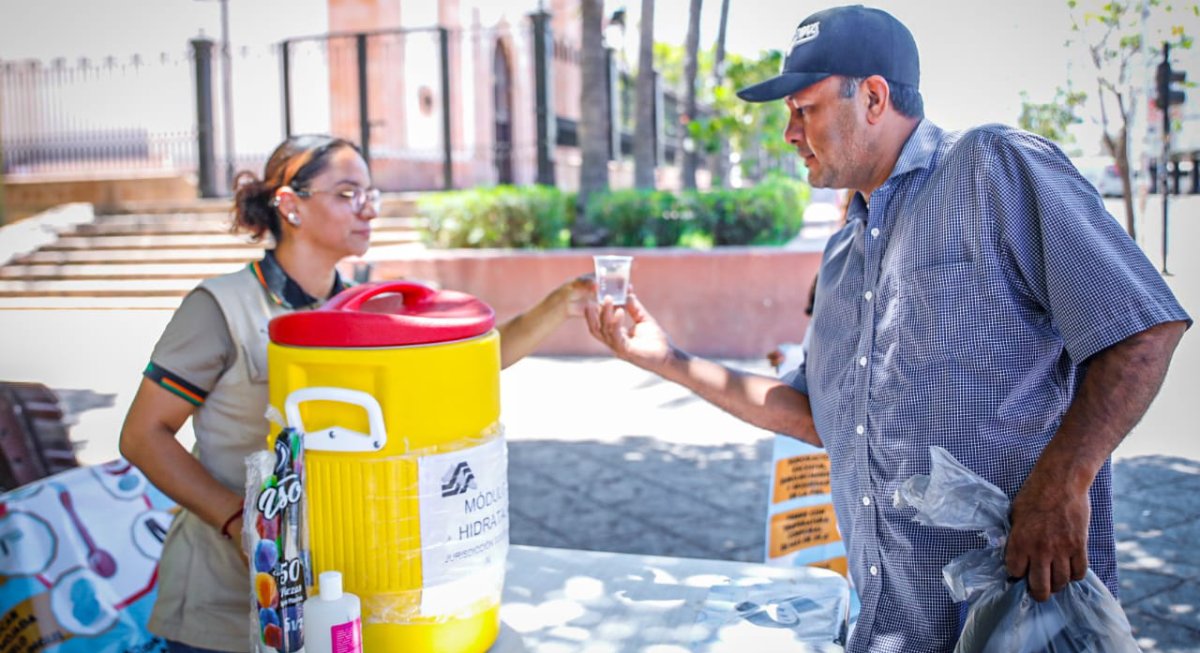 ¡Conócelos! Por intenso calor, instalan puntos de hidratación en municipios de Sinaloa