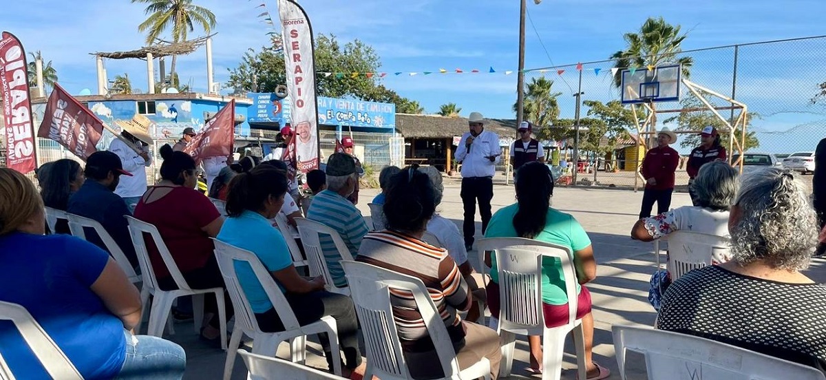 Atiende Serapio Vargas a pescadores de El Conchal y Península de Villamoros