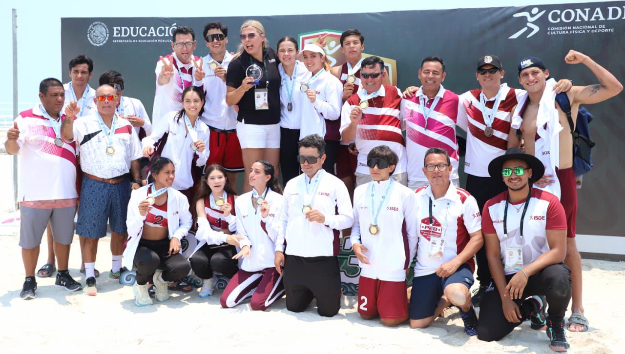 Sinaloa cierra con tres oros el voleibol de playa de Nacionales CONADE 2024