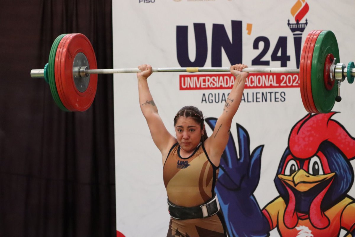 Yesica Hernández suma medallas para la UAS en halterofilia de la Universiada Nacional 2024
