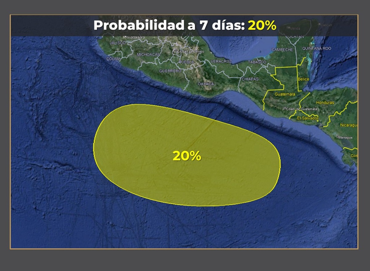 Clima | ¿Se acerca huracán? Monitorea SMN inestabilidad con potencial ciclónico en el Pacífico