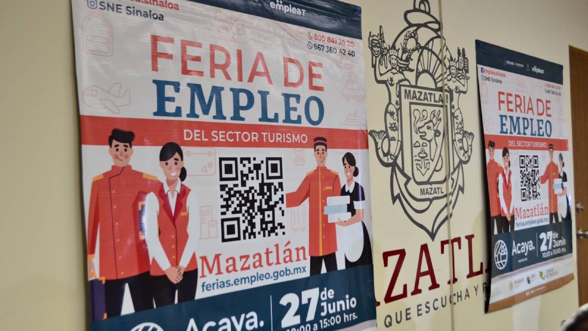 ¡Más de 900 vacantes! Anuncian Feria de Empleo del Sector Turismo en Mazatlán