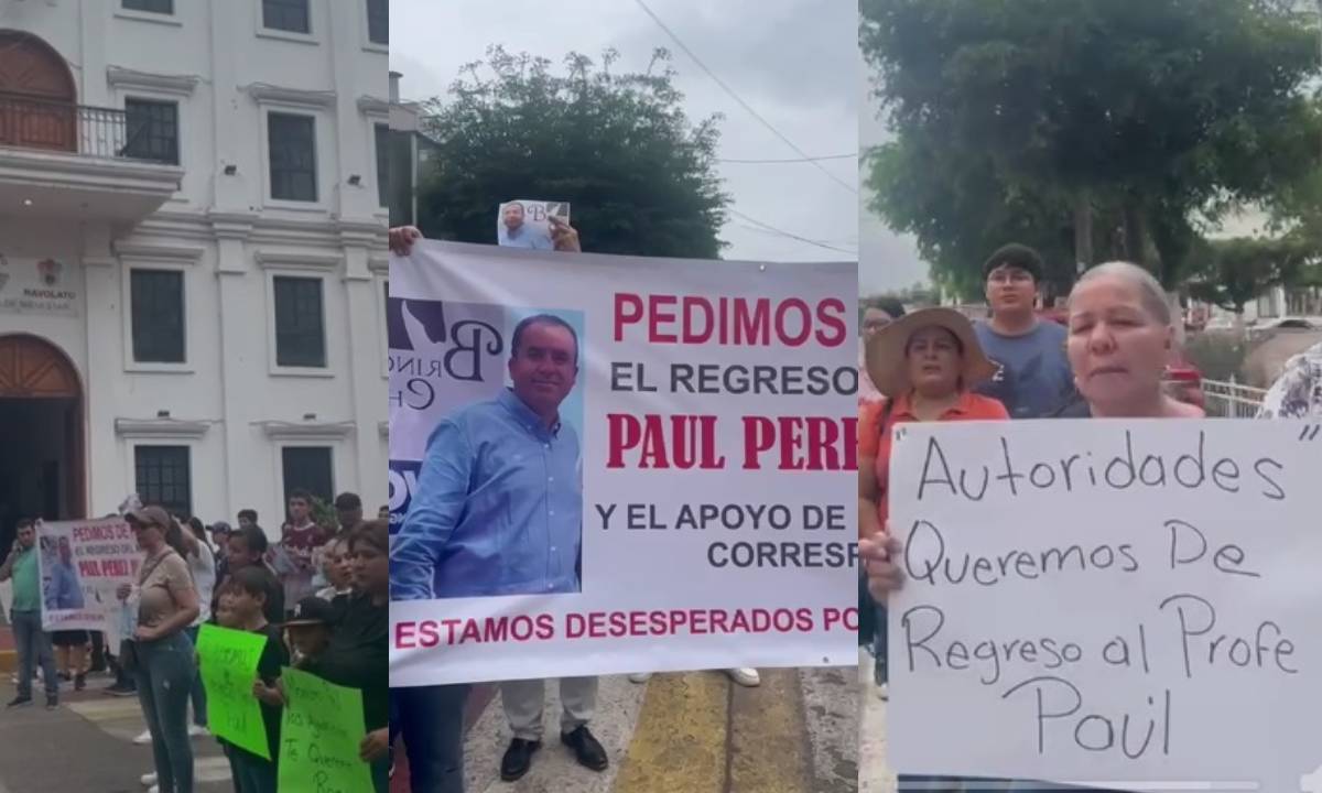 Al grito de ¡Maestro Paúl te esperamos! Se manifiestan en Navolato por profesor “levantado”