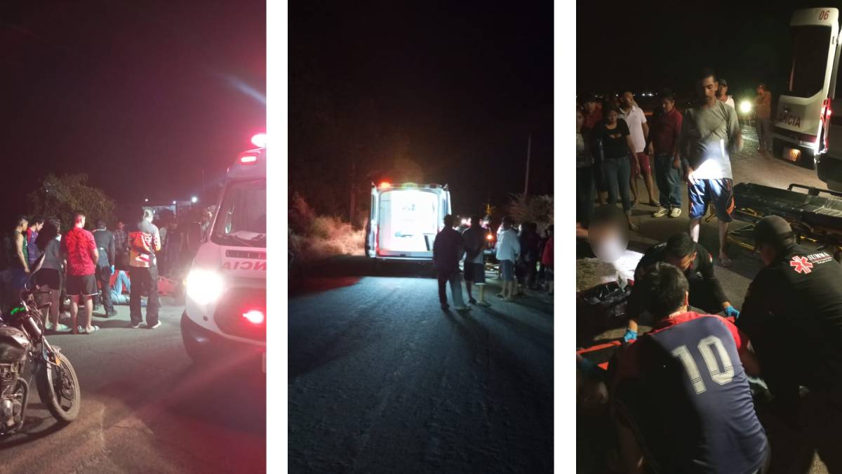 Familia que viajaba en una moto derrapa en rúa estatal de El Fuerte; un bebé y un menor resultan lesionados