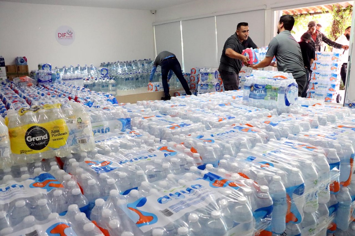 Ahome emprende el Acuatón; buscan recabar agua embotellada para atender comunidades afectadas por la sequía