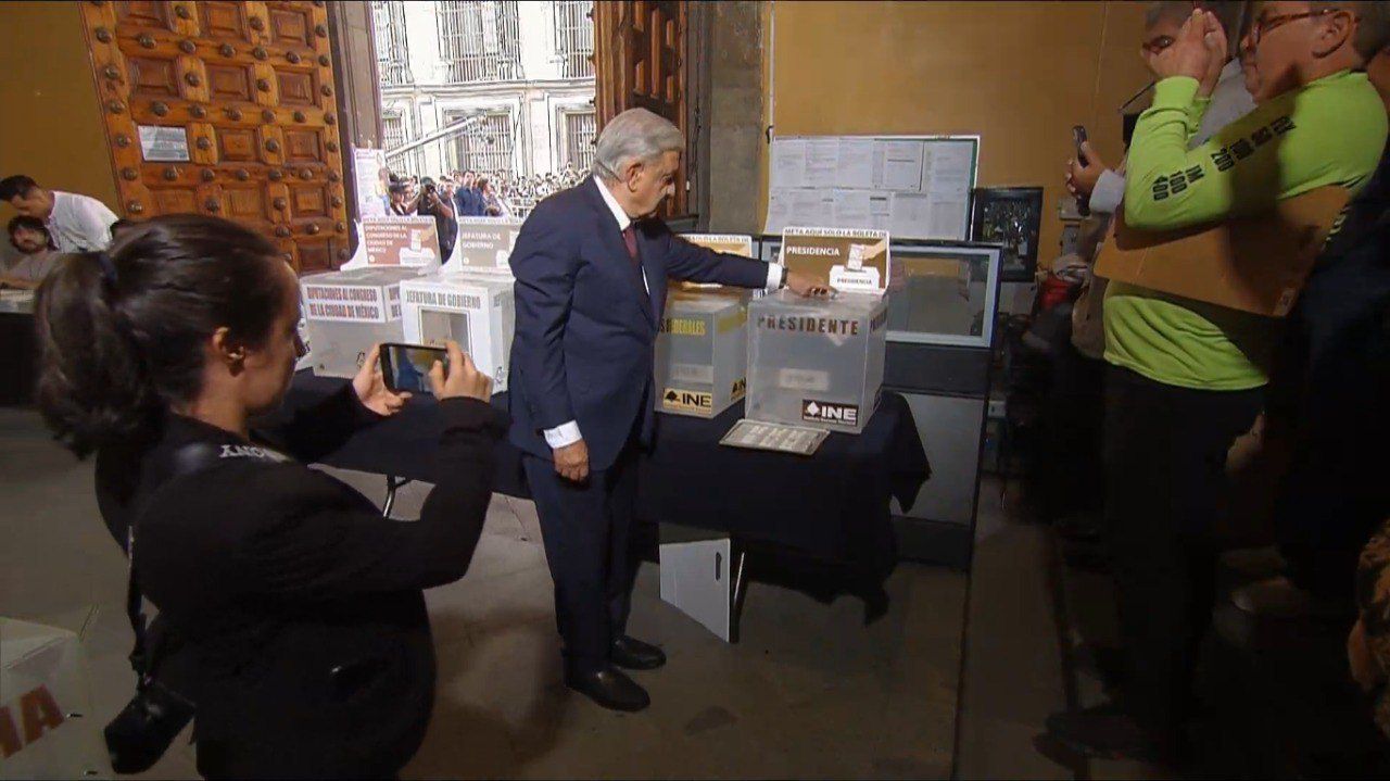 Elecciones 2024: ¡Ya votó AMLO!