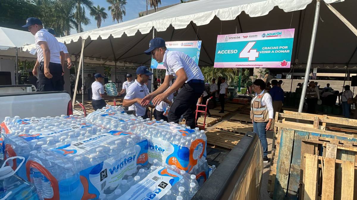 Arranca Aquatón 2024 en explanada de Gobierno en Culiacán
