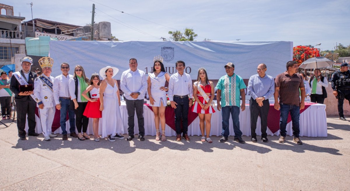 Celebran 65 Aniversario de El Huitussi, en Guasave, con festival en honor al Día de la Marina Nacional