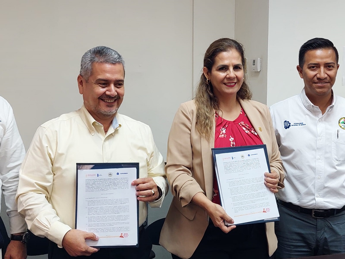 Firma convenio el Instituto Tecnológico de Los Mochis y Coparmex Los Mochis