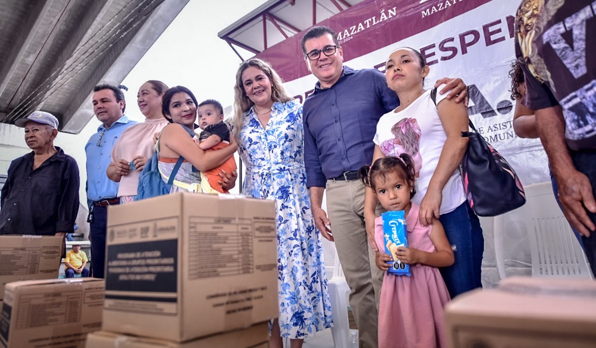Benefician a 436 familias de Mazatlán con entrega de despensas otorgadas por DIF Nacional