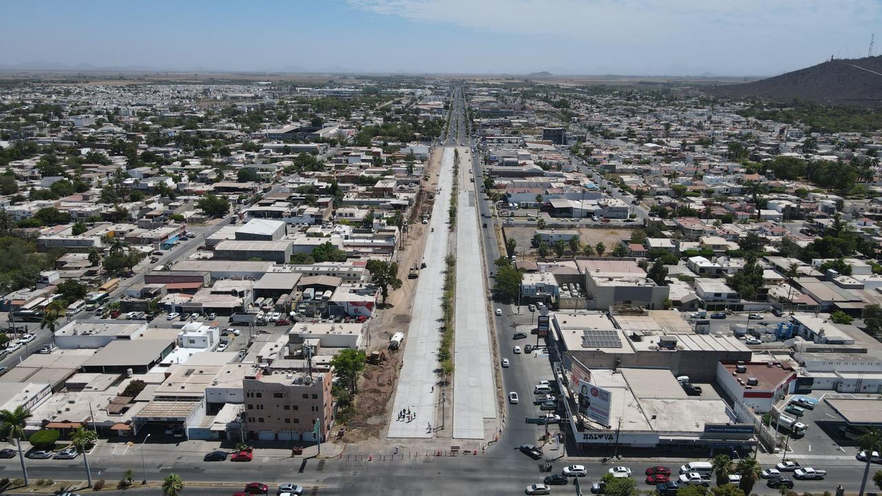 En par de semanas se abrirán a la circulación los carriles centrales del bulevar López Mateos