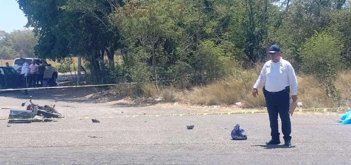 Muere conductor de moto tras ser arrollado por un automovilista sobre la Culiacán-Eldorado