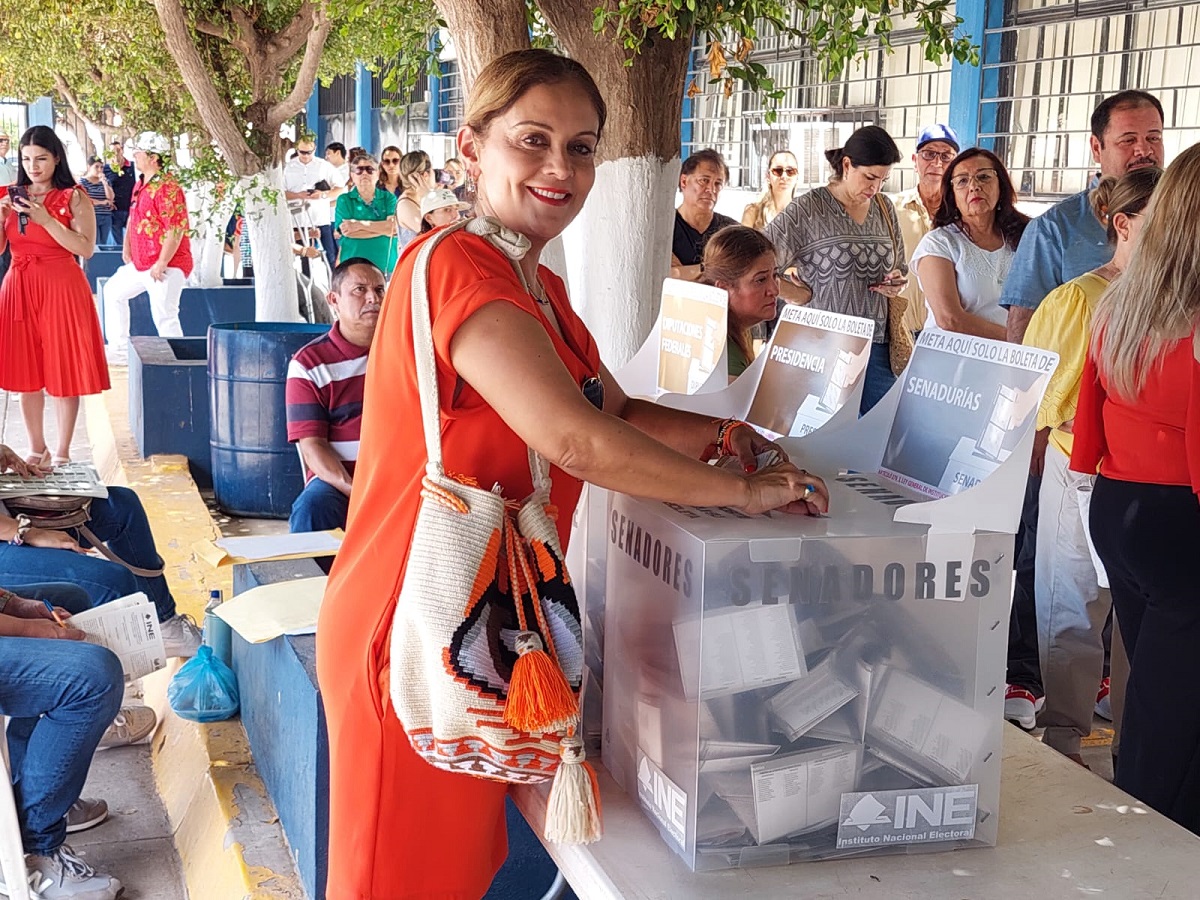 Aplaude jornada pacífica de elecciones Fernanda Rivera candidata de MC al Senado