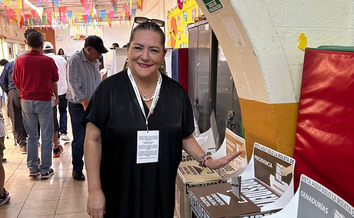 ¡No se formó! Así increparon a Guadalupe Taddei, presidenta del INE en su casilla (video)