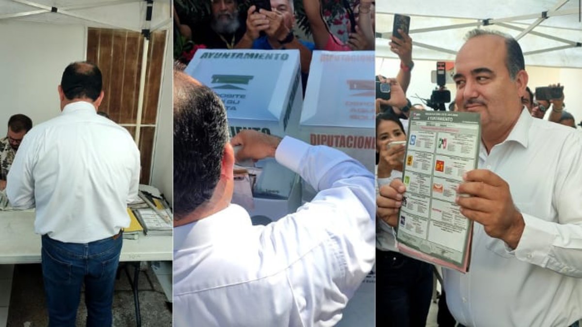 Guillermo Romero acude a emitir su voto y espera que se mantenga bien y tranquilo el proceso electoral