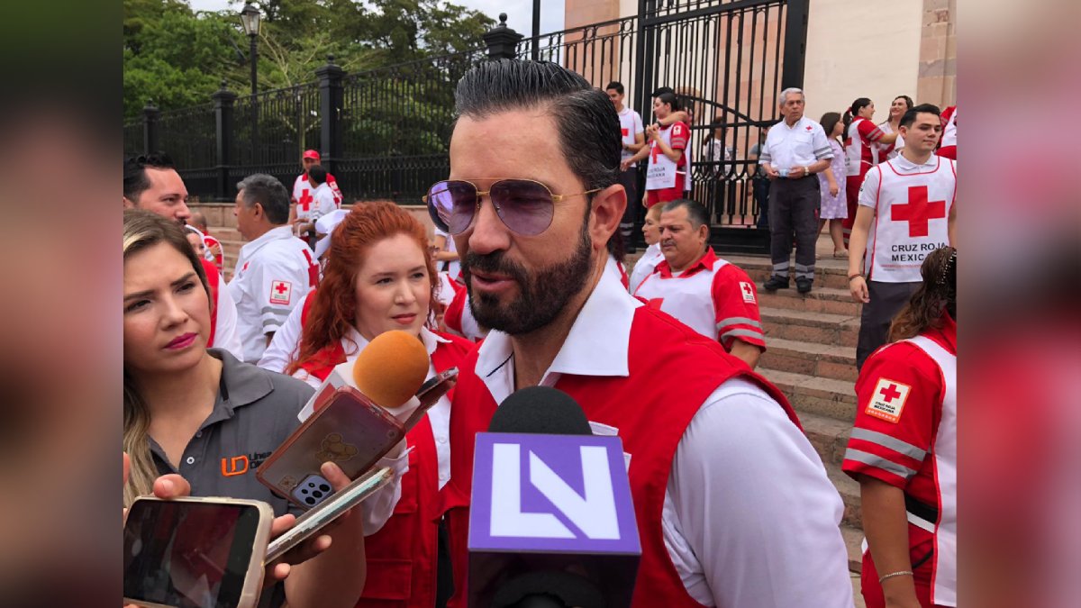Ignacio Emilio Escobosa Cervantes, presidente de la delegación de Cruz Roja en Culiacán