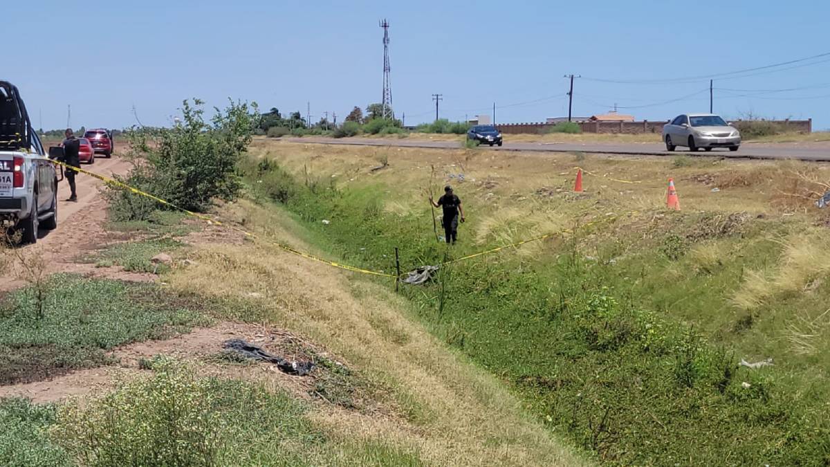 Localizan a un hombre sin vida dentro de un dren en el ejido Primero de Mayo, Ahome