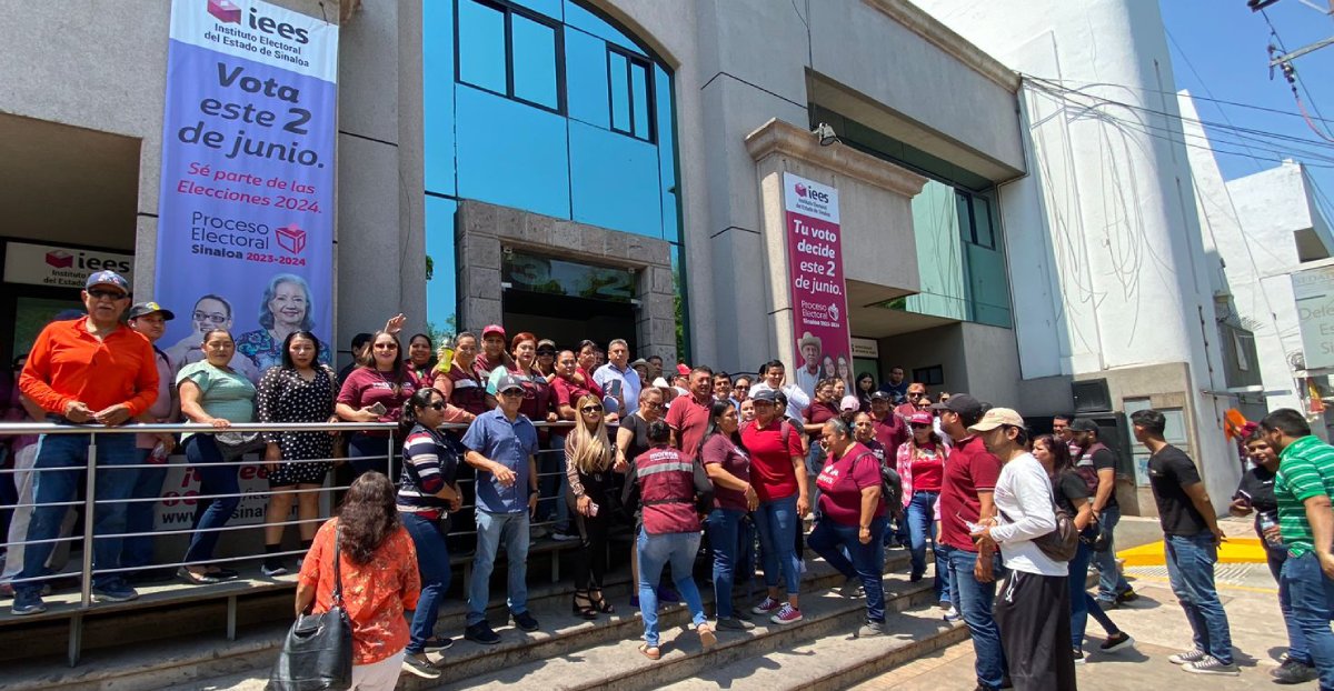 Morenistas de Navolato exigen ante IEES la entrega de actas desglosadas de la pasada elección