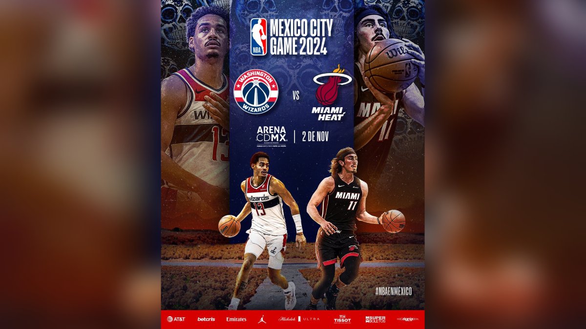 El Miami Heat de Jaime Jáquez Jr. enfrentará a los Wizards de Washington en México