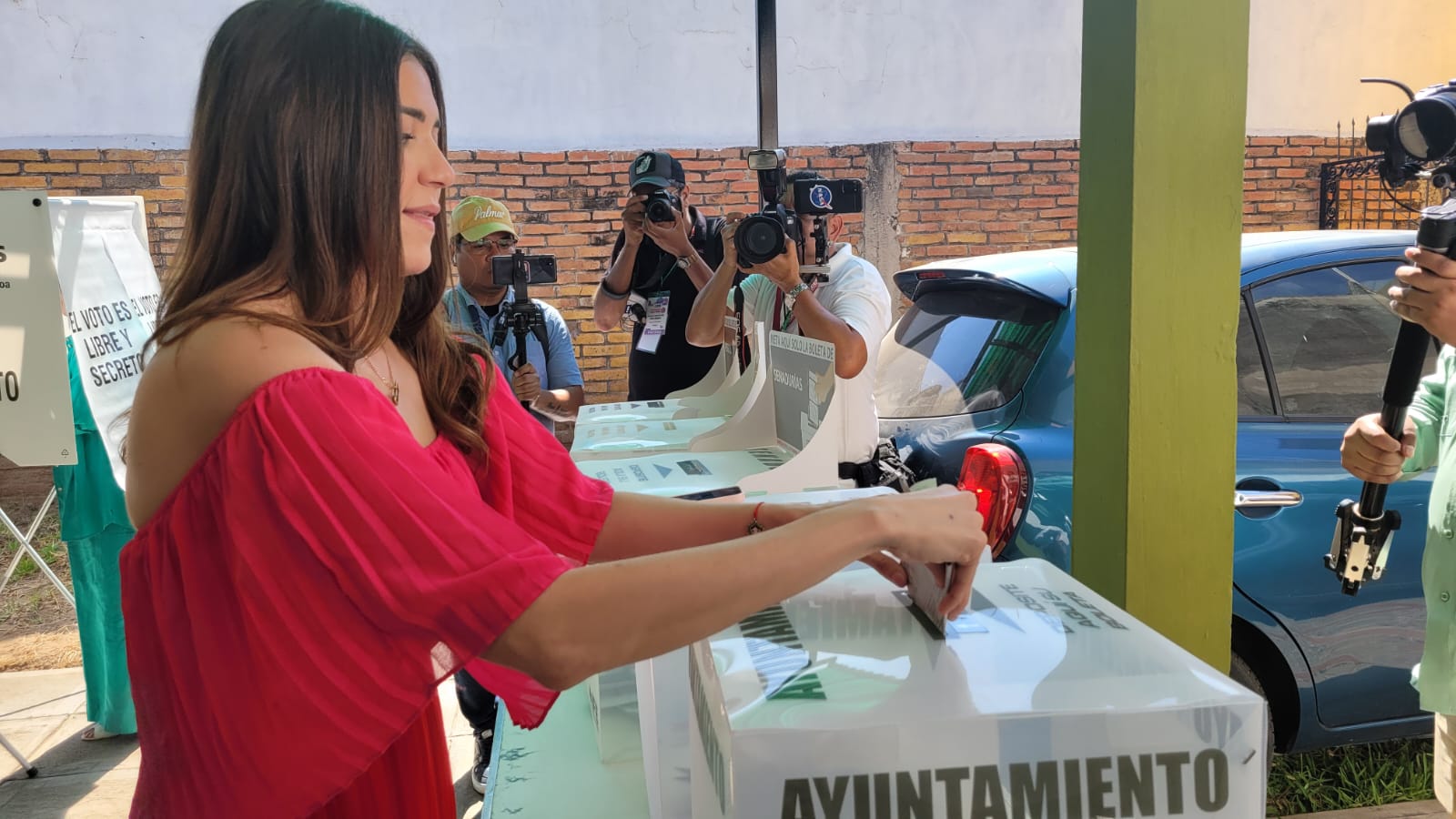 ‘Va a ser una jornada en paz’; Paloma Sánchez debió esperar para emitir su voto en Mazatlán