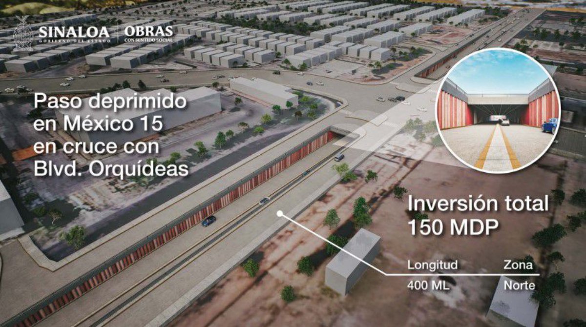 ¡Ya hay avances! Conoce como van las obras de conectividad vial en Culiacán para el ciclo 2024-2025