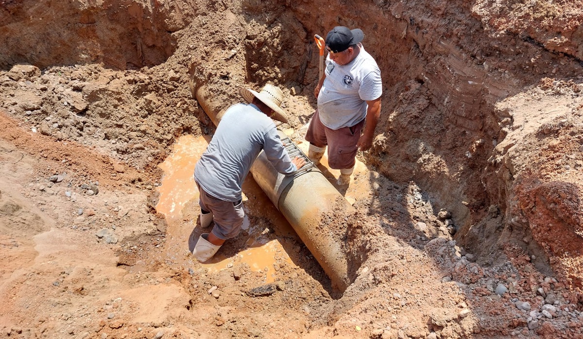Reparan rotura en la Clotuhier de Mazatlán y se restablece el suministro