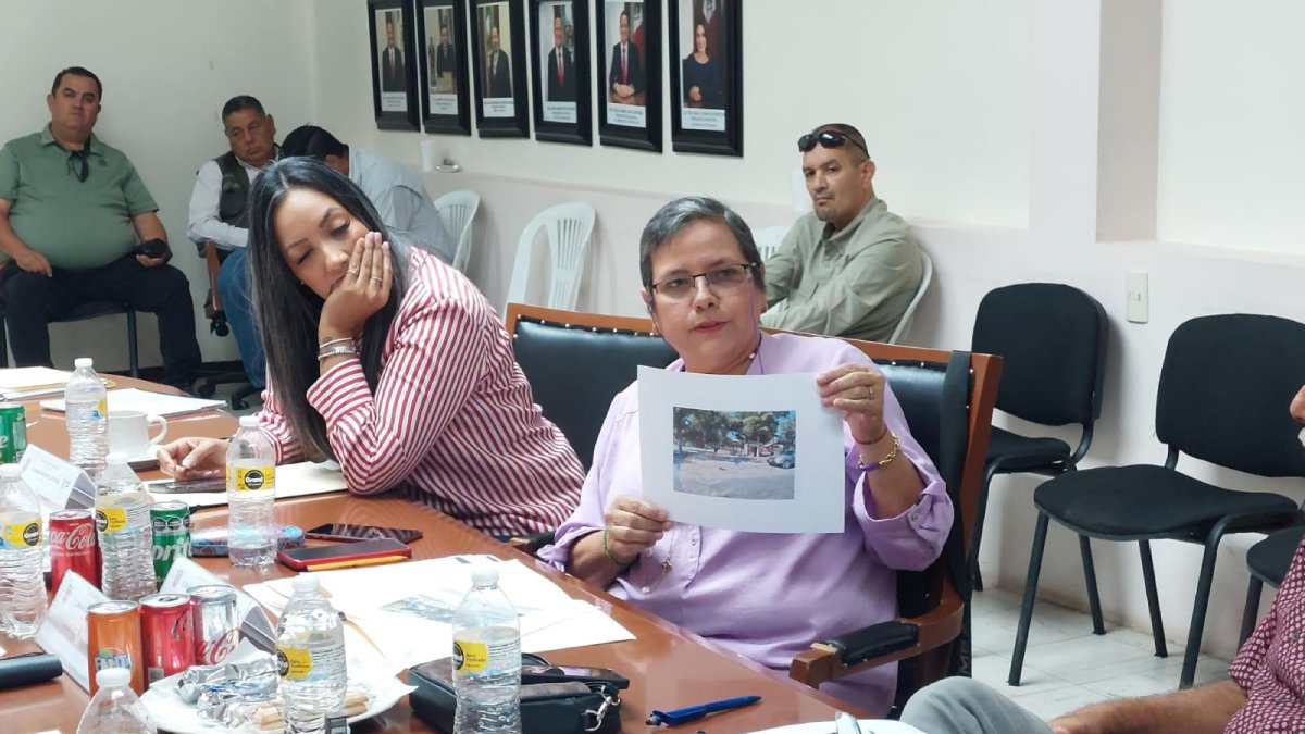 Regidora expone ante cabildo el acaparamiento de estacionamientos en Guamúchil