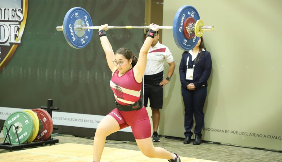 Sinaloa se cuelga 10 medallas en levantamiento de pesas de Nacionales Conade 2024