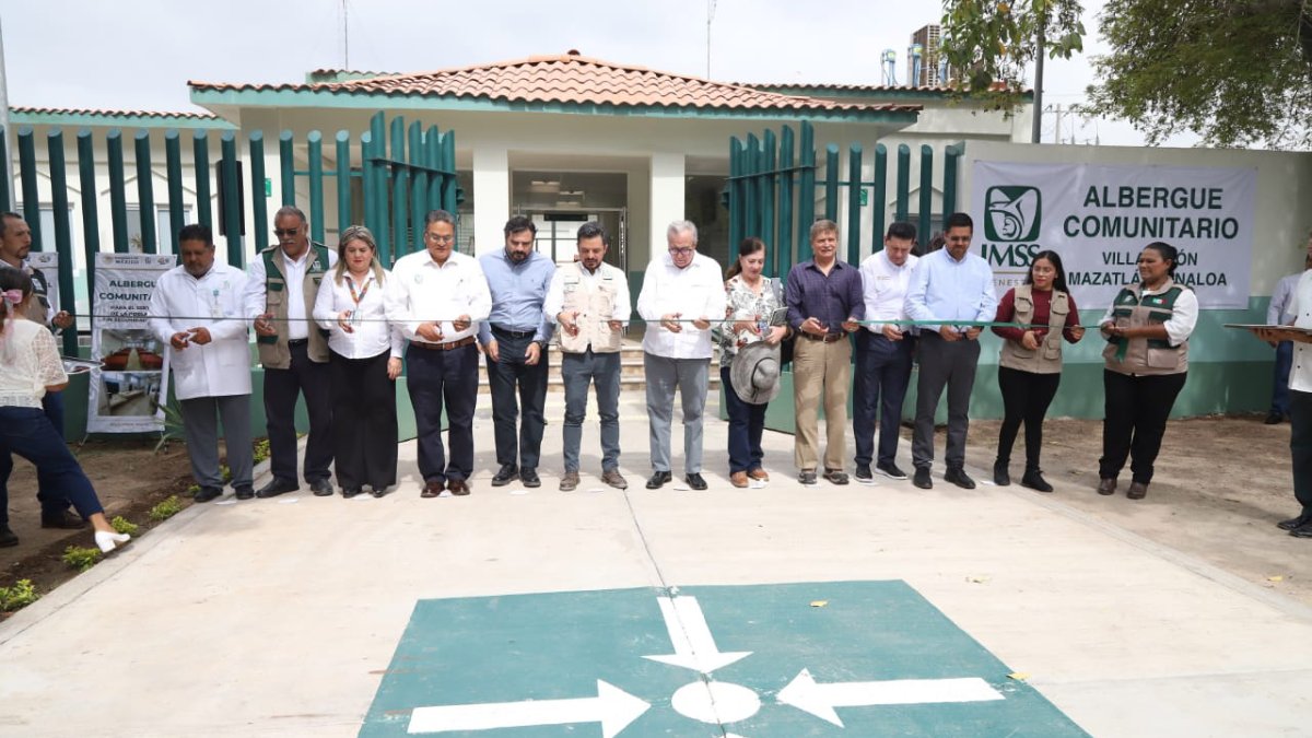 Zoé Robledo y Rubén Rocha inauguran Albergue Comunitario Villa Unión y supervisan avance de IMSS-Bienestar