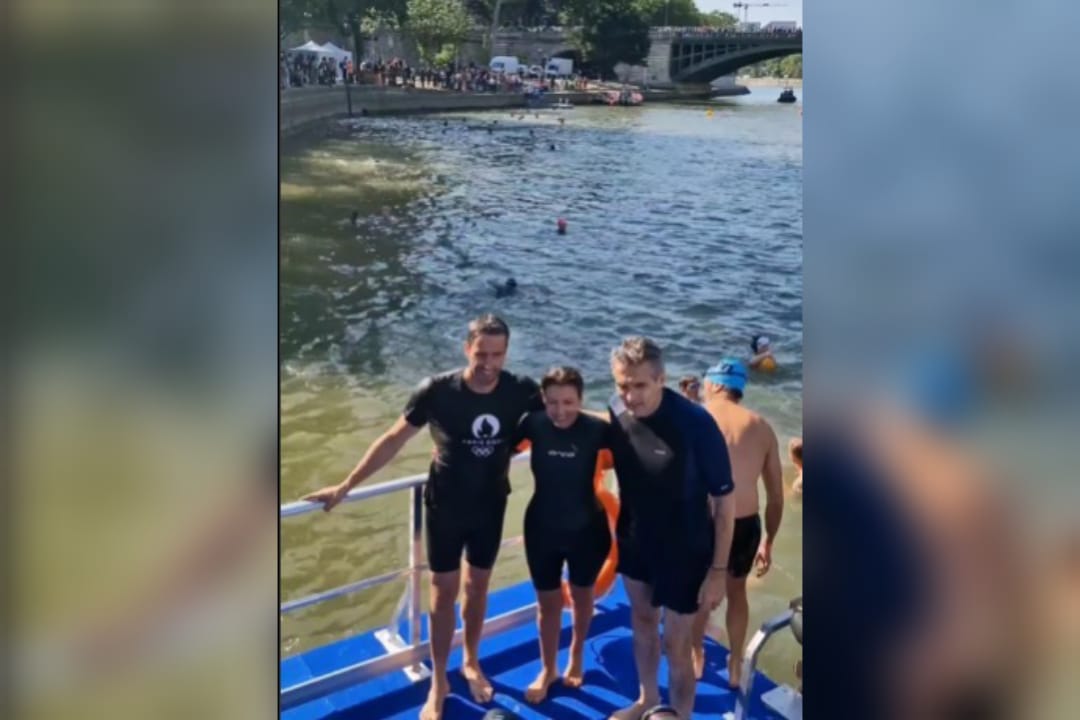 ‘Las aguas son frescas y agradables’: Alcaldesa de París nada en el río Sena