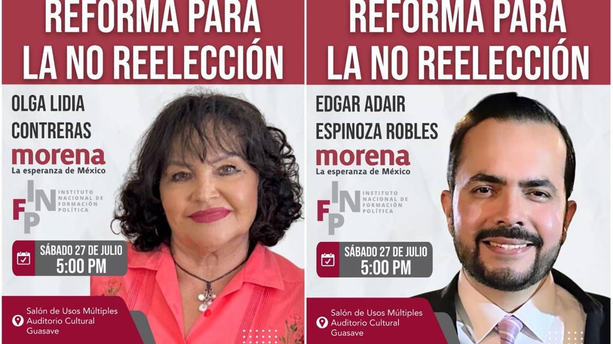 Convoca Morena en Guasave a Foro sobre la Reforma de No Reelección